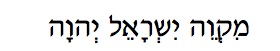 Divine Mikveh Hebrew Text
