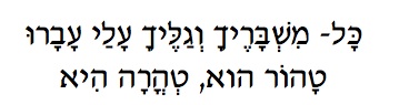 Pure Hebrew text