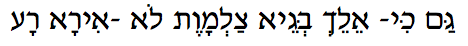 Valley of Death Hebrew text